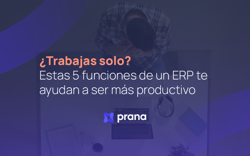 ¿Trabajas solo? Estas 5 funciones de un ERP te ayudan a ser más productivo